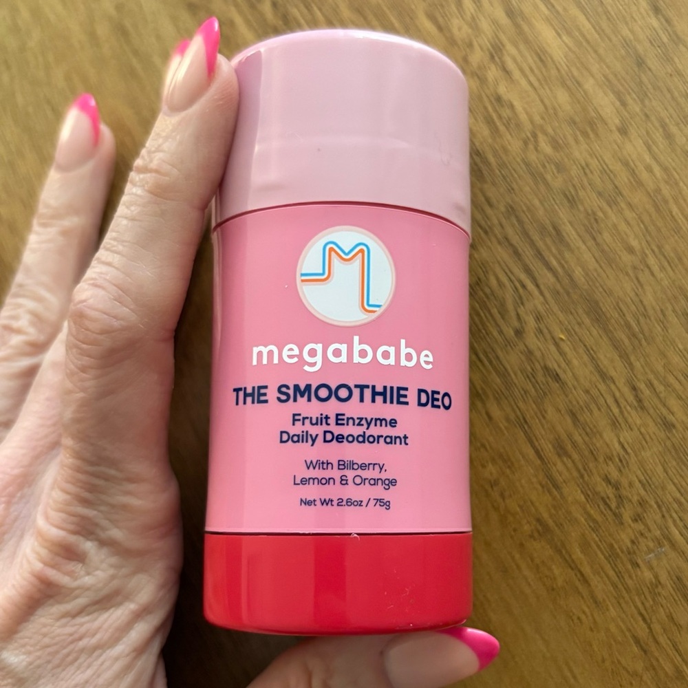 Megababe The Smoothie Deo Pink Fruit Enzyme Daily Deodorant NEW